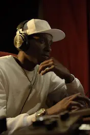 music producer thinking